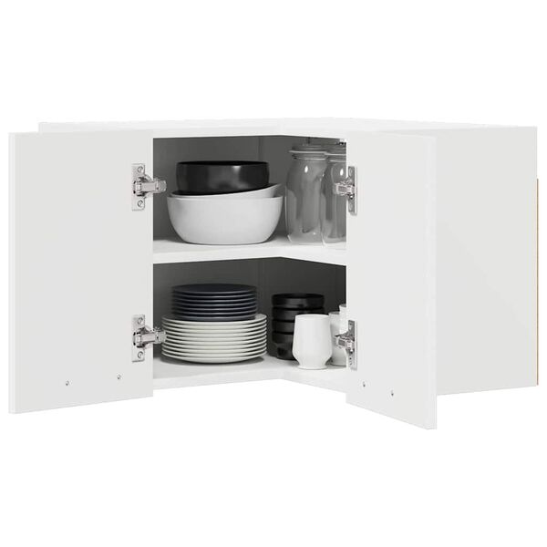 vidaXL Piekarams skapītis Balts 57 x 57 x 40 cm Inženierijas koks