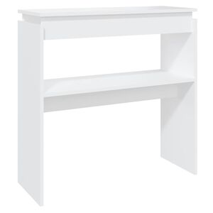 vidaXL konsoles galdiņ&scaron;, balts, 80x30x80 cm, inženierijas koks