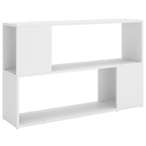 vidaXL grāmatu plaukts, 100x24x63 cm, inženierijas koks, balts