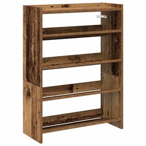 vidaXL apavu plaukts veca koka 60x25x81 cm inženierijas koks