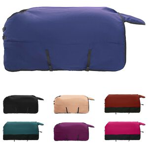 vidaXL Zirgu sega Tum&scaron;i zaļa un melna 95 cm Poliesters