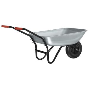 vidaXL Dēlis Sudrabs un melns 80 L 120 kg Cinkots tērauds