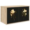 vidaXL Sienā montējams TV skapis BREMEN 69 x 33 x 40 cm Sonomas ozols