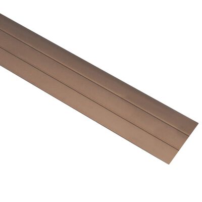 vidaXL kāpņu profili, 5 gab., 100 cm, brūns alumīnijs