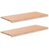 vidaXL Logu palodzes 2 gab. Dabiska 90 x 40 x 2 cm Cietais gobu koks