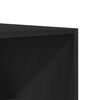 vidaXL skapis, melns, 100x50x200 cm, inženierijas koks