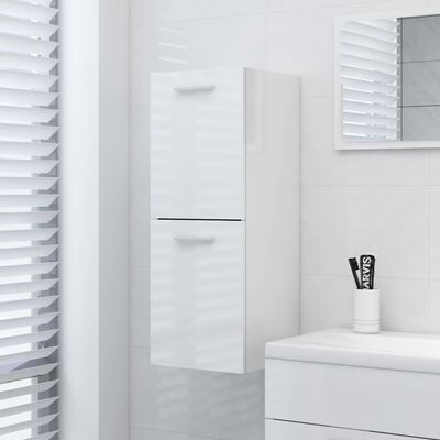 vidaXL vannasistabas skapītis, balts, 30x30x80 cm, skaidu plāksne