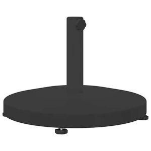 vidaXL Saulessarga pamatne 24.6 kg Melns Apaļ&scaron;