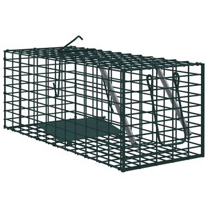 vidaXL Dzīvnieku slazds Zaļa 31 x 13 x 12cm Tērauds
