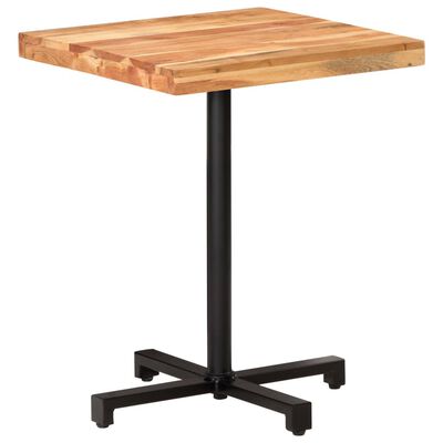 vidaXL bistro galds, kvadrātveida, 60x60x75 cm, akācijas masīvkoks