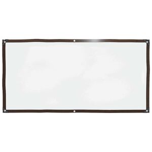 vidaXL caurspīdīgs brezents ar cilpiņām, 1x2 m, polietilēns