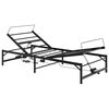 vidaXL Elektriskā regulējamā gultas rāmis Melns 75 x 190 cm Tērauds