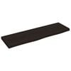 vidaXL sienas plaukts, tum&scaron;i brūns, 100x30x(2-4) cm, ozola masīvkoks