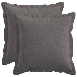 vidaXL Spilvenu pārvalks 2 gab. HOUTEN Gai&scaron;i pelēka 30 x 30 cm