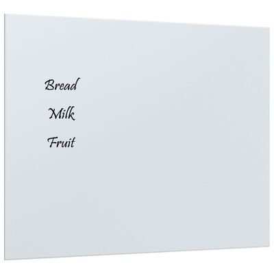vidaXL magnētiskā tāfele, stiprināma pie sienas, balta, 50x40 cm
