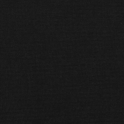 vidaXL gultas rāmis, melns, 180x200 cm, audums