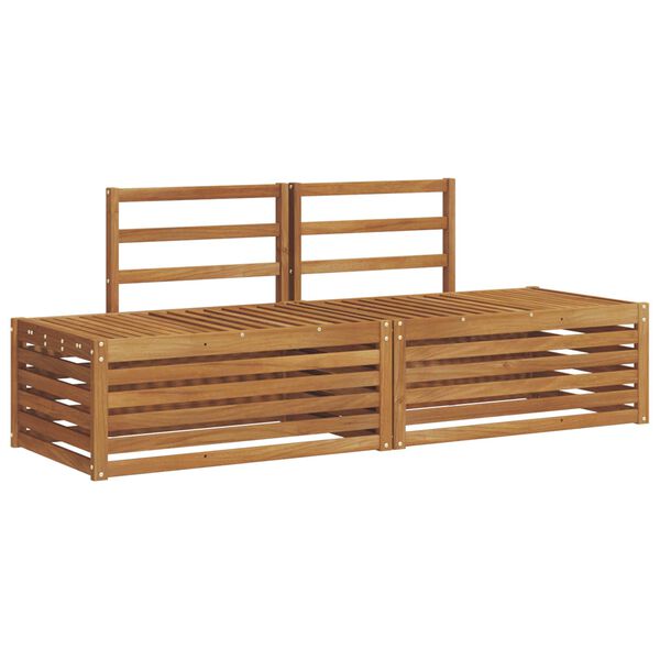 vidaXL Āra dīvānu komplekts 2 Gabals Dabiska 182,5 x 63 x 73 cm