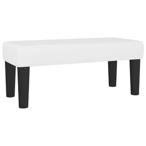 vidaXL sols, balts, 70x30x30 cm, mākslīgā āda