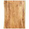 vidaXL galda virsma, akācijas masīvkoks, 80x(50-60)x2,5 cm