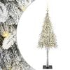 vidaXL Ziemassvētku eglīte su 150 LED Balts 120 cm PE un tērauds