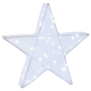 vidaXL 3D Ziemassvētku zvaigzne 50 LED Auksti balta 55 x 53,5 x 10 cm