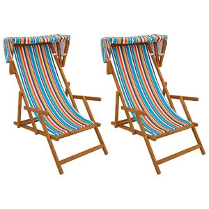 vidaXL Dīvāngalvs 2 pcs 3 Pozīcija Cieta eikalipta koksne