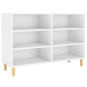 vidaXL kumode, balta, 103,5x35x70 cm, inženierijas koks