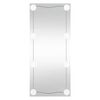 vidaXL sienas spogulis ar LED gaismām, 40x80 cm, stikls, taisnstūra