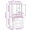 vidaXL Uzglabā&scaron;anas mēbeļu komplekts ar durvīm Brūna Inženierijas koks