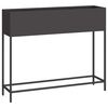 vidaXL Pacelts dārza stādītājs Melna 100 x 26 x 82 cm Tērauds