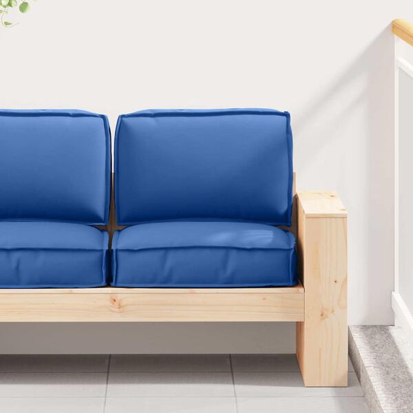 vidaXL Kastī&scaron;u spilvenu komplekts 2 pcs Karaliski zils Oksforda audums