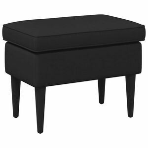 vidaXL Pēdu soliņ&scaron; Melns 55 x 35 x 41 cm Audums