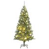 vidaXL mākslīgā Ziemassvētku egle ar sniegu un 300 LED, 180 cm