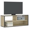 vidaXL TV skapītis, ozolkoka, 100x31x39,5 cm, konstruēts koks, metāls
