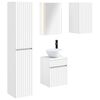 vidaXL Vannas istabas skapju komplekts 5 pcs Balts 43 x 11,5 x 60,5 cm