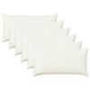 vidaXL Spilvenu pārvalks 6 gab. HOUTEN Balts 40 x 80 cm Viltots lins