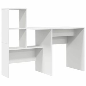 vidaXL Galds Balts Inženierijas koks 131,5 x 50 x 106,5 cm
