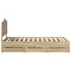 vidaXL Gultas rāmis Sonoma ozols 90 x 200 cm Inženieru koks