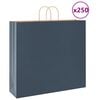 vidaXL papīra maisiņi 250 gab. ar rokturiem, zili, 54x15x49 cm