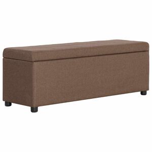 vidaXL sols ar kasti, 116 cm, brūns poliesters
