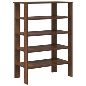 vidaXL apavu plaukts brūna ozolkoka 61x32x87,5 cm inženierijas koks