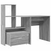 vidaXL Galds Pelēks Sonoma Inženierijas koks 131,5 x 50 x 106,5 cm