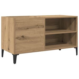 vidaXL ierakstu skapītis, koka krāsa, 84,5x38x48 cm, inženierijas koks