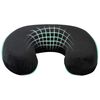 vidaXL Ceļojuma kakla spilvens Melns Atmiņas putas 27 x 27 x 8 cm