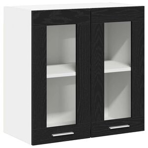 vidaXL Piekarams skapītis Melns ozolkoks 60 x 31 x 60 cm