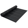 vidaXL augsnes pārsegs, PP, 2x25 m, melns