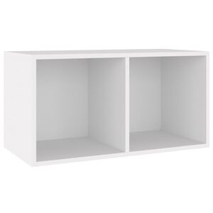 vidaXL vinila pla&scaron;u uzglabā&scaron;anas kaste, 71x34x36 cm, inženierijas koks