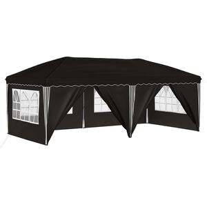 vidaXL Pop-up svinību teltis 575 x 288 x 245 cm Melns