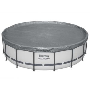 Bestway Baseina vāks &Oslash;6,71 m Apaļ&scaron; Poliesters Pelēka