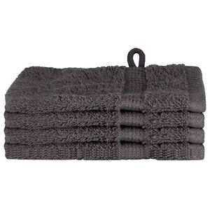 vidaXL Viesu dvielis SOLUND 4 gab. Antracīts 15 x 21 cm 550 gsm